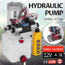 [FreeShip][SALE]⭐SVOPES 12V Hydraulic Power Unit Double Acting 4.5L Reservoir⭐ picture