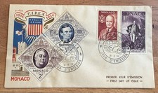 AU78 Monaco F.D.C. 1956 F.I.P.E.X. U.S. Presidents Washington Lincoln Roosevelt picture