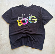 Billabong Men’s Black Graphic Logo Crew Neck Short Sleeve T-Shirt Size M picture