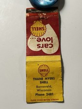 Barneveld Wi Wisconsin Thane Meyers Shell Gas Station Matchbook Gas Oil Vintage picture