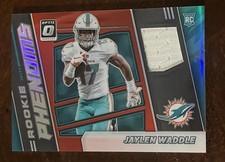 2021 Panini Donruss Optic Jaylen Waddle Rookie Phenoms Horizontal Red Prizm  picture