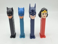 Vintage DC Comics PEZ Lot of 4 Batman x3 Wonder Woman Yugoslavia Slovenia picture