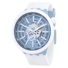 Swatch Big Bold Whice Quartz Blue Dial Unisex Watch SB03N103 picture