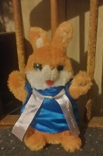 Adorable Vintage Happy Easter Bunny Rabbit Plush Stuffed Animal Collectible Toy picture