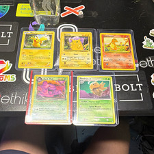 Pokémon TCG 1st Edition Lot of 5: Pikachu, Charmander, Dark Muk, Shedinja picture