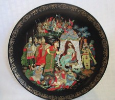 Vintage Russian Plate Tianex 1989 Legends Fairy Tales Artist Signed w/COA & Box picture