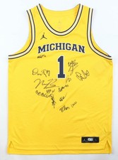 2025-2026 MICHIGAN WOLVERINES TEAM SIGNED BASKETBALL JERSEY YAXEL  AUTO +BECKETT picture