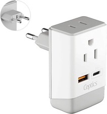 Ceptics US to European, Spain France Germany Turkey  Plug Adapter Power Plug picture