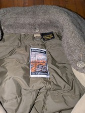 Vintage 70s Mighty Mac Out O Gloucester Winterizer Car Coat Jacket Tan Mens L picture