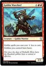 Goblin Warchief 130 Dominaria NM picture
