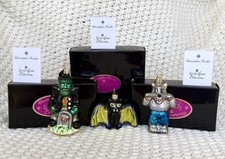 Vintage Retired Chris Radko Halloween Frankenstein Vampire Werewolf Gems Boxed picture