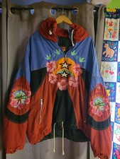 Rare 80s Vintage Bogner Goan Thylmann Embroidered Jacket  Hawaiin Surf Men's XL picture