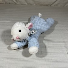 Vintage Eden Blue Terry Waffle Thermal Plush Floppy Lamb Sheep 11
