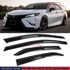 For 2018-2023 Toyota Camry 8th Gen JDM Mugen Style Window Visor Vent Rain Guards picture