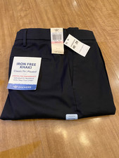 Dockers Mens Khaki Pants New 40 x 29 30 Classic Fit Black picture