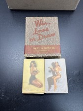 Vintage Earl MacPherson WIN LOSE or DRAW 2 Decks 1940s Pin Up Playing Cards picture