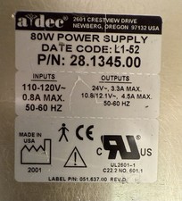 Adec 80 Watt Power Supply PN 28.1345.00 picture