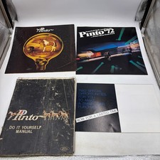 Vintage Ford Pinto Literature Lot of 4 1972 Brochure DIY Manual Sales Promo picture