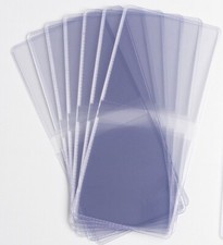 (100) 2x2 Double Pocket Vinyl Coin Flips Storage & Display -Clear Plastic Holder picture