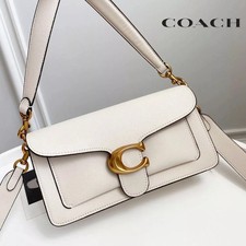 Coach F73995 Tabby 26 2Way Crossbody Shoulder Bag White Leather New picture