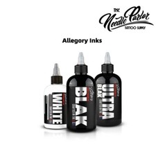 Allegory Premium Tattoo Ink Blak Black/Ultra Black/ White ( 1oz, 2oz, 4oz, 8oz ) picture