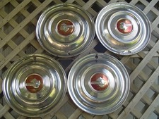 4 VINTAGE 1951 51 PONTIAC CHIEFTAIN BONNEVILLE PARISIENNE HUBCAPS WHEEL COVERS picture