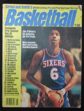 1977-78 Street and Smiths College Pro Basketball Yearbook Dr. J Cover 199996 picture