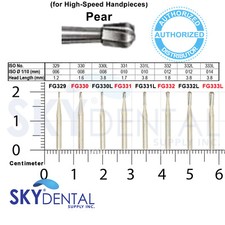 KERR Carbide Burs FG329 FG330 FG331 FG332 FG330L FG331L FG332L FG333L Bur picture