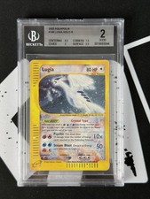 POKEMON BGS 2 CRYSTAL LUGIA 149/147 AQUAPOLIS HOLO ENGLISH - 2003 GOOD ENG picture