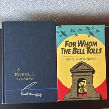 A Farewell To Arms By Ernest Hemingway Scribner’s HC + For Whom the Bell Tolls picture