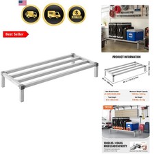 Aluminum Dunnage Rack, 48” x 20” Commercial Food Floor Rack, 8” Off the Floor... picture