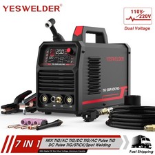 200A AC/DC Aluminum Tig Welder with Pulse Large LED Display, STICK/TIG 110/220V picture