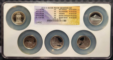 2010-S SILVER Proof ATB 5-coin Quarter Set - NGC PF70 MULTI-Coin Holder picture