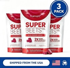 3pc Human-N Super Beets /  Pomegranate Chews for Heart Health 60 count- picture
