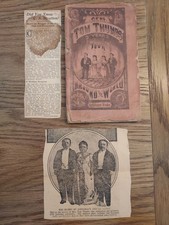 1872 1st Ed Tom Thumb  3 Years Around the World Bleeker & Newspaper Articles picture
