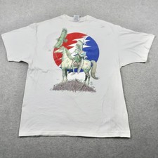 Vintage 90s 1994 Grateful Dead Summer Tour T Shirt White XL Single Stitch Native picture