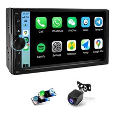 Haudio 2 Din Car Radio with Wireless CarPlay and Android Auto, 7 Inch Touchsc... picture