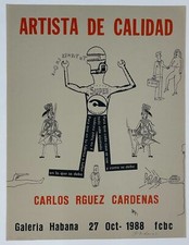 Carlos Rodriguez Cardenas Cuban 1988 signed limited edition original art print picture