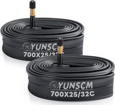 700C Bike Tubes Premium Butyl Rubber 700x25C/28C/32C AV48mm 2-PCS picture