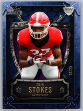 2021 Wild Card Matte Weekend Warrior Purple Shield #WWCB-20 Eric Stokes /25 picture
