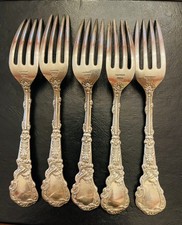 Gorham Versailles Sterling Silver Antique Flatware Luncheon Forks 925 Solid picture