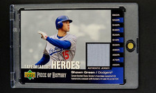 2002 UD Upper Deck Tape Measures Heroes GU Jersey TM-SGr Shawn Green Patch Relic picture