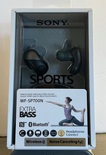 Sony Sports WF-SP700N Wireless Noise Canceling Earbud Headphones Black New NIB picture