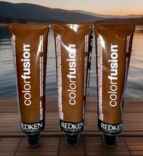 3 PACK Redken 6N NATURAL NATURAL Color Fusion ADVANCED Permanent Hair Color picture