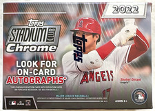 2022 Topps Stadium Club Chrome MLB Baseball Blaster Box New Factory Sealed QTY picture