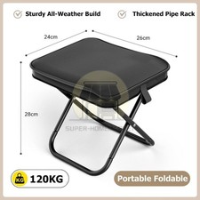 Small Folding Stool Travel Chair Portable Lightweight Fold Up Stool Seat Outdoor picture