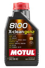 Motul 1L Synthetic Engine Oil 8100 X-CLEAN Gen 2 5W40 - Case of 12 picture
