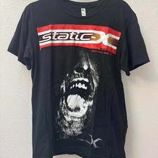 New Sale Static-X Tour Industrial Metal Rock Concert Black T Shirt Unisex Tee picture