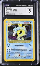 Gyarados 006/102 Pokemon Base Set Unlimited Holo CGC 5 picture