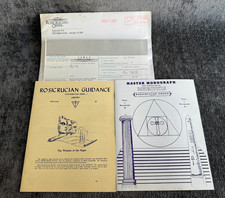 VTG Rosicrucian Order AMORC Master Monograph & Guidance 1996 Lot Ephemera picture